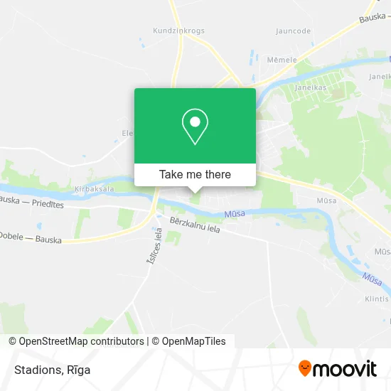 Stadions map