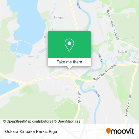 Oskara Kalpaka Parks map