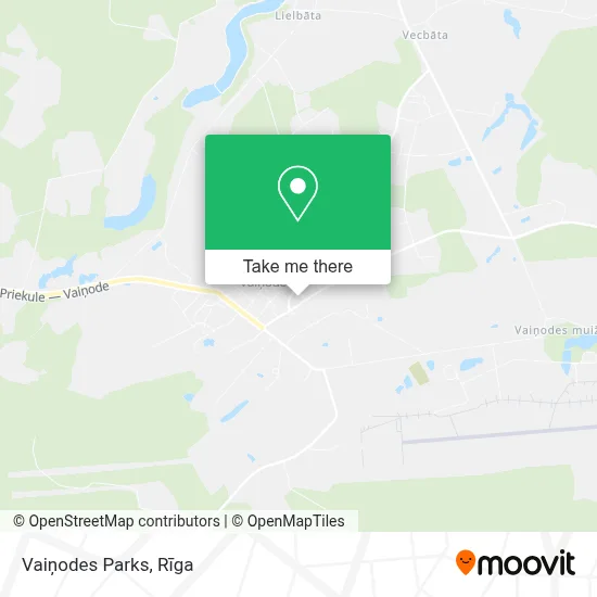 Vaiņodes Parks map