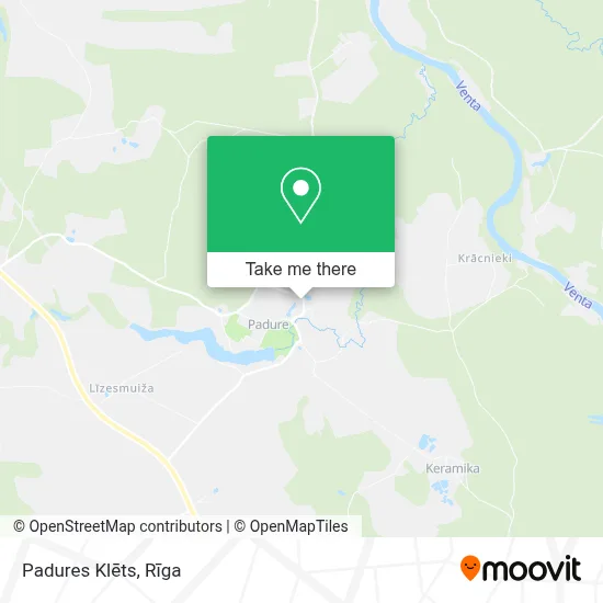 Padures Klēts map