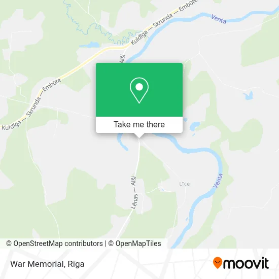 War Memorial map