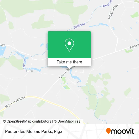 Pastendes Muižas Parks map