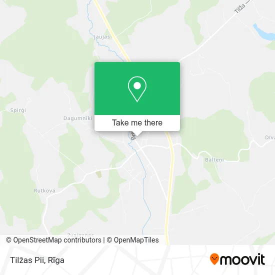 Tilžas Pii map