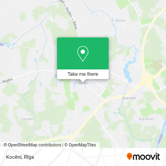 Kocēni map