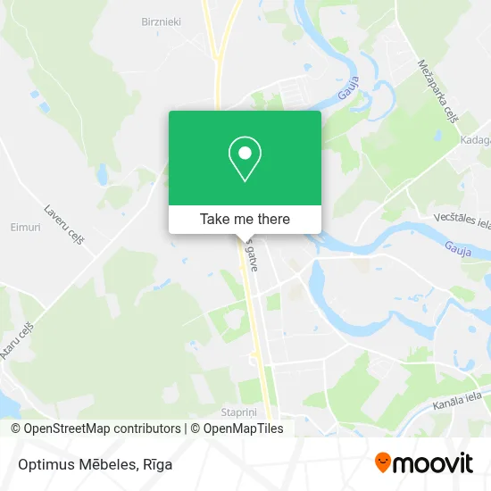 Optimus Mēbeles map
