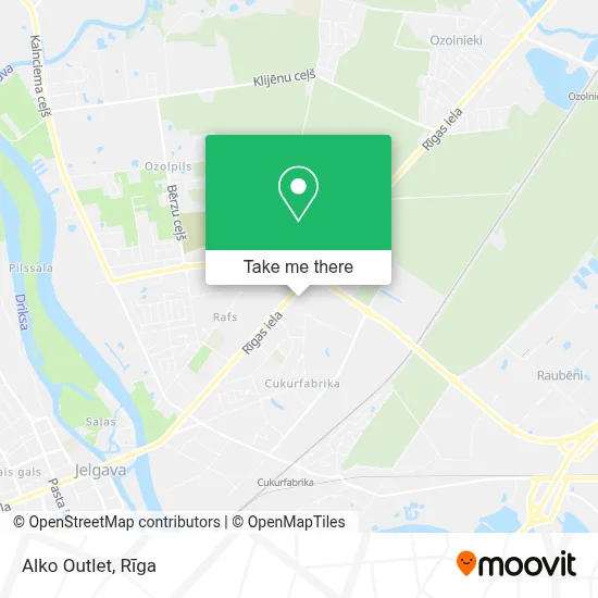 Alko Outlet map