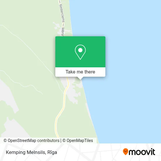 Kemping Melnsils map