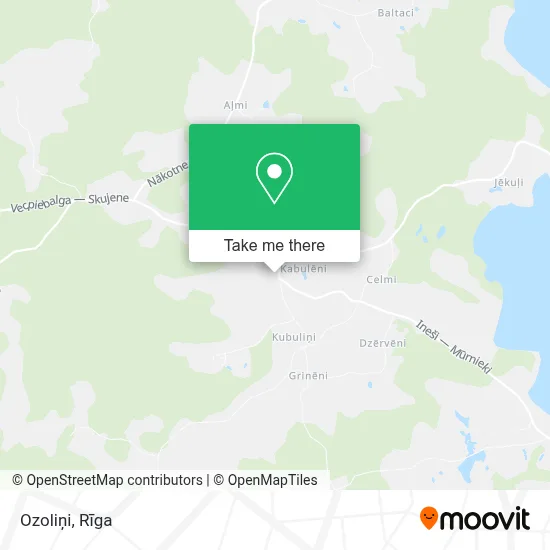 Ozoliņi map