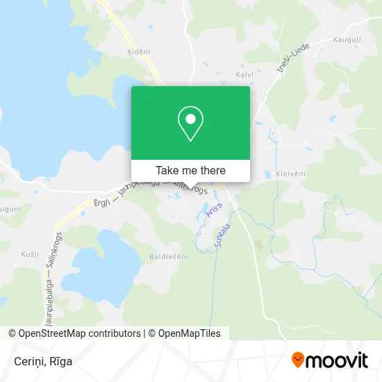 Ceriņi map