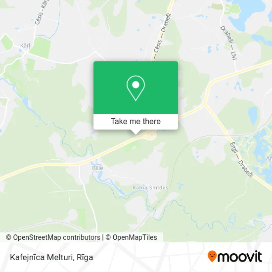 Kafejnīca Melturi map