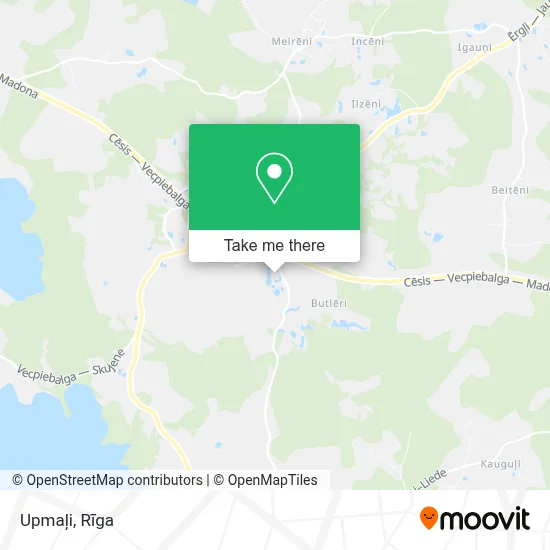 Upmaļi map