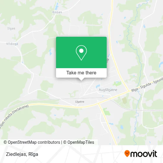 Ziedlejas map