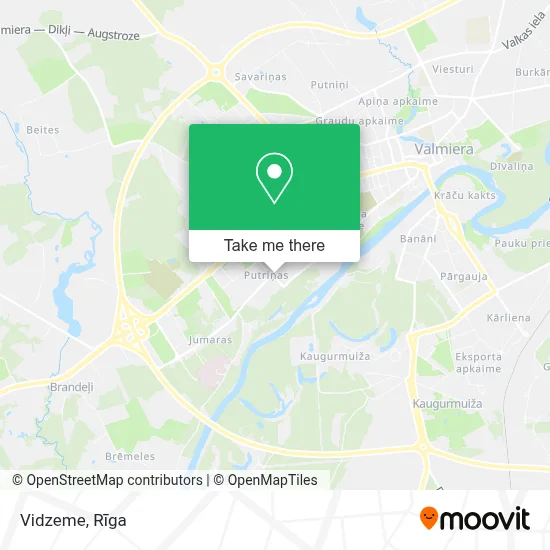 Vidzeme map