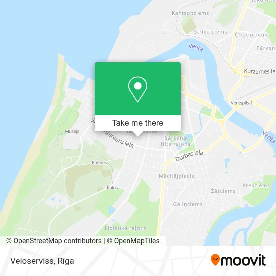 Veloserviss map