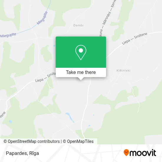 Papardes map