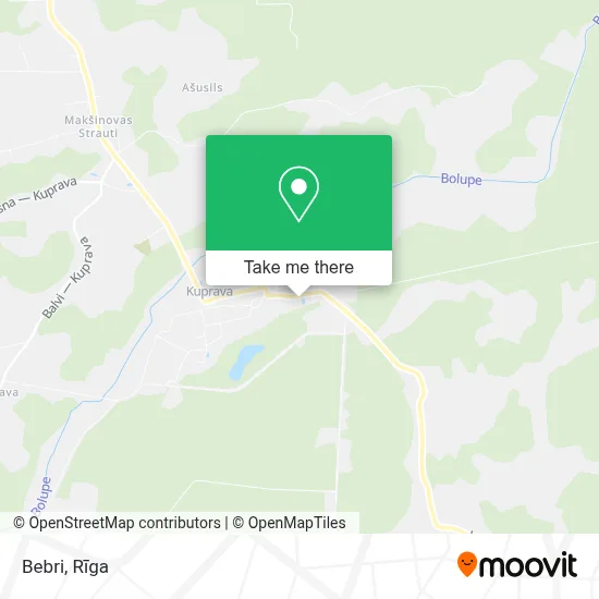 Bebri map
