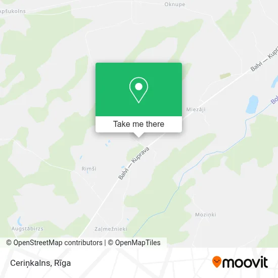 Ceriņkalns map