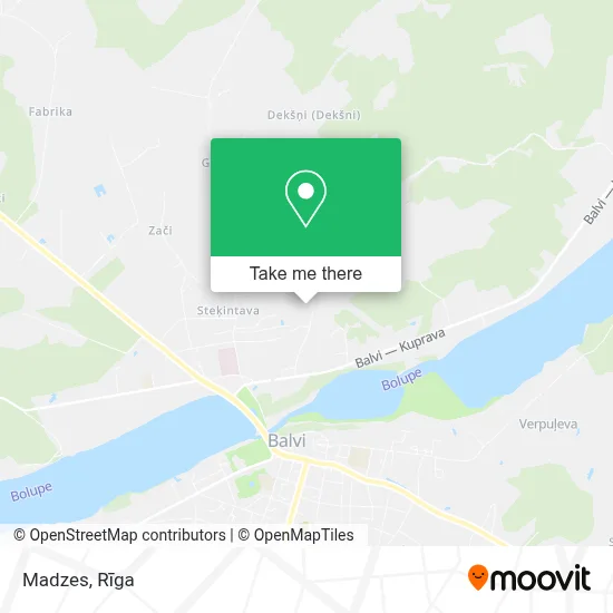 Madzes map