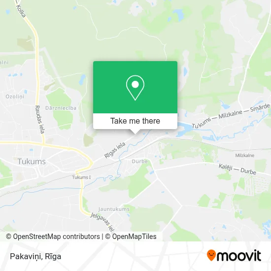 Pakaviņi map