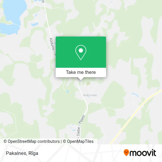 Pakalnes map