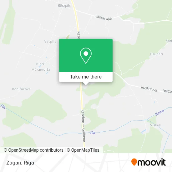 Žagari map
