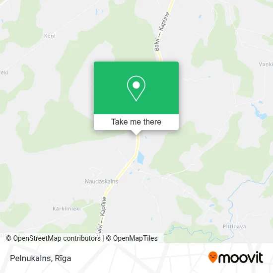 Pelnukalns map