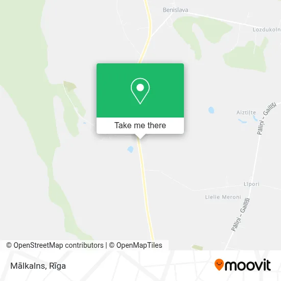 Mālkalns map