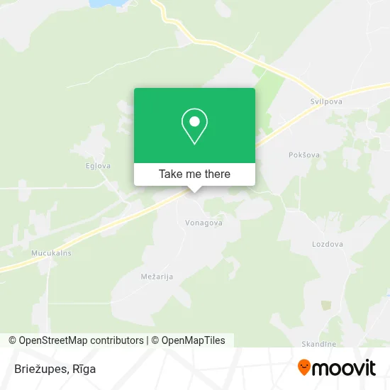 Briežupes map