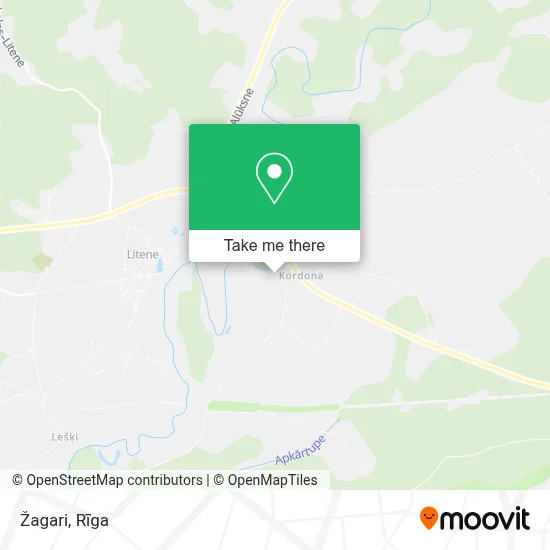 Žagari map
