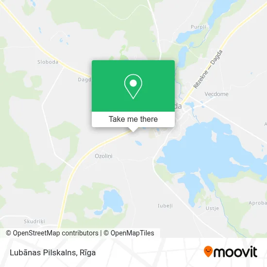 Lubānas Pilskalns map