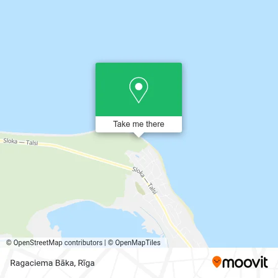 Ragaciema Bāka map