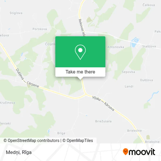 Medņi map