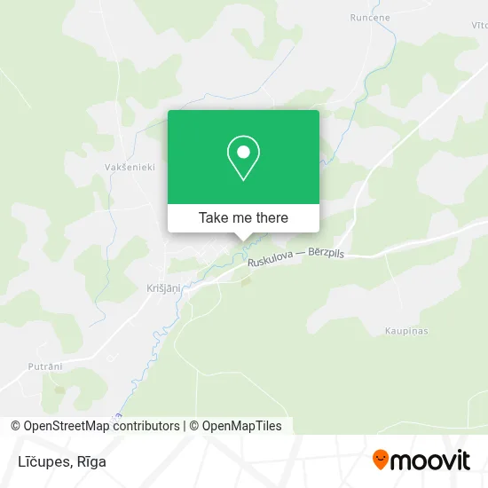 Līčupes map