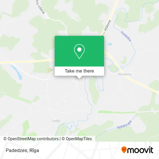 Padedzes map