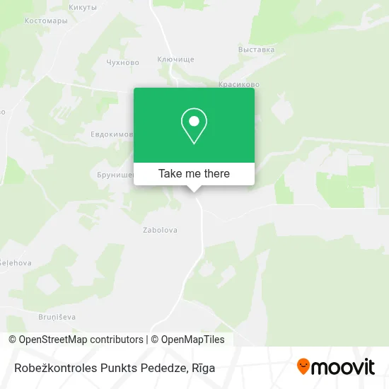 Robežkontroles Punkts Pededze map