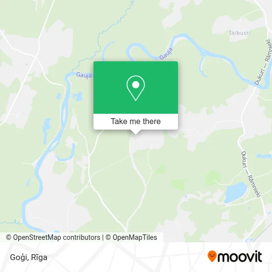 Goģi map