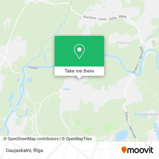 Gaujaskalni map