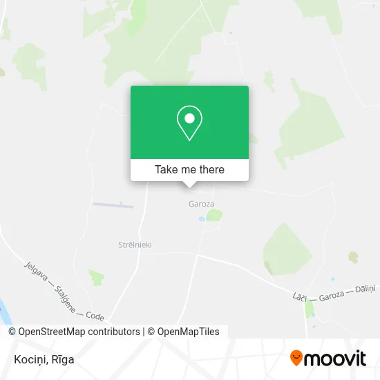 Kociņi map