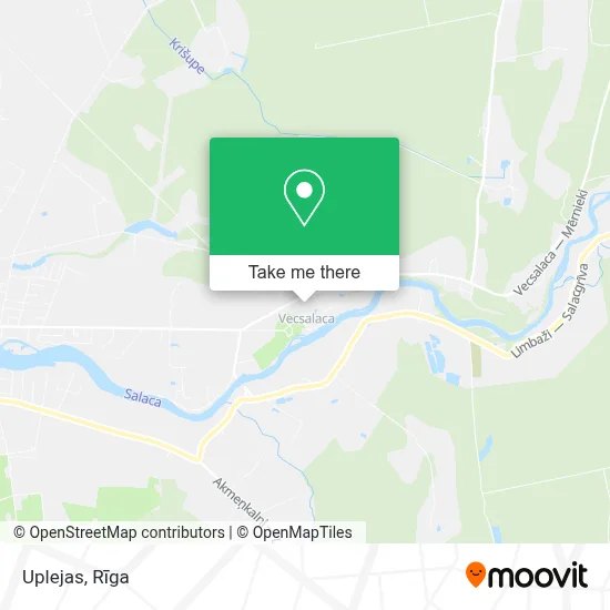 Uplejas map