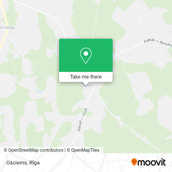 Ošciems map