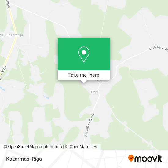 Kazarmas map