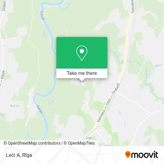 Leči A map