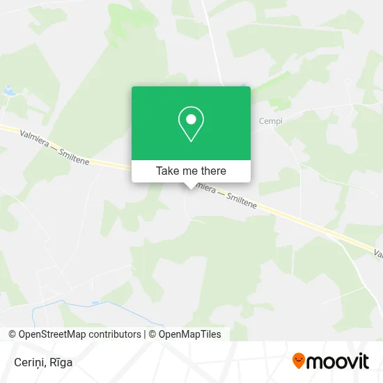 Ceriņi map