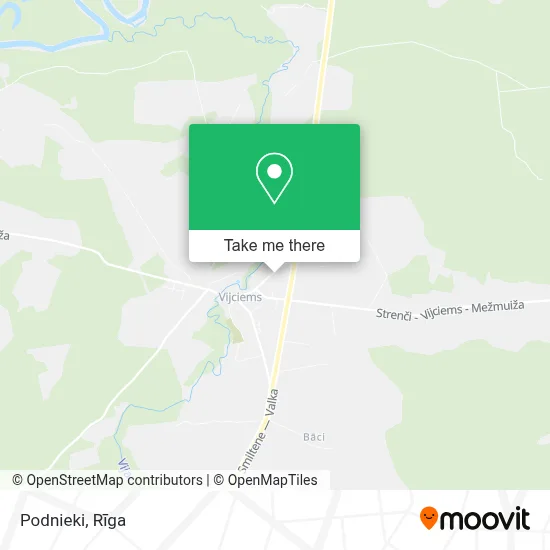 Podnieki map