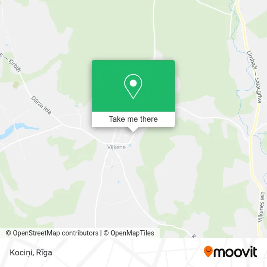Kociņi map