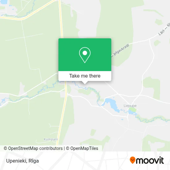 Upenieki map