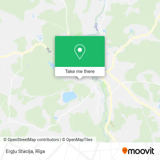 Ergļu Stacija map