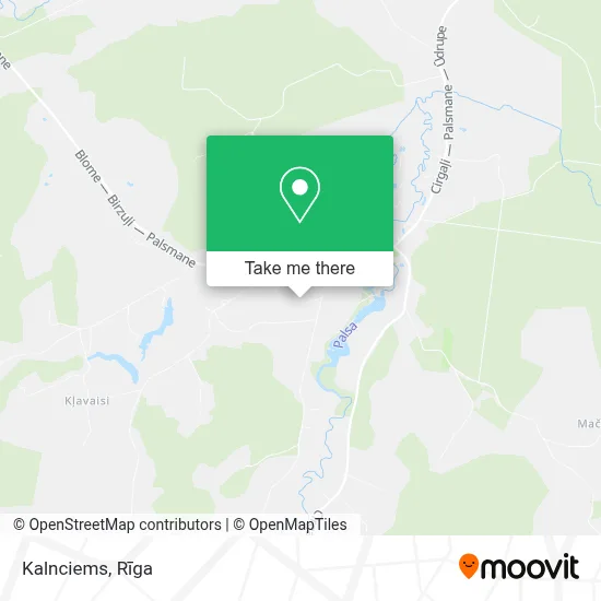Kalnciems map