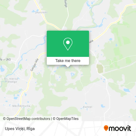 Upes Viņķi map