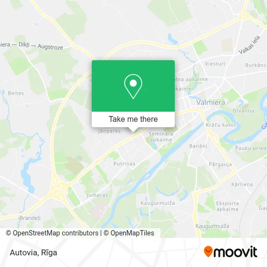 Autovia map